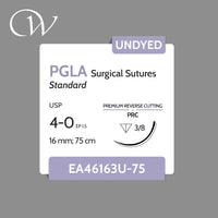 PGLA Sutures 4-0, 3/8 PRC | Undyed | 16mm; 75cm