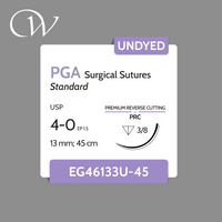 PGA Sutures 4-0, 3/8 PRC | Undyed | 13mm; 45cm