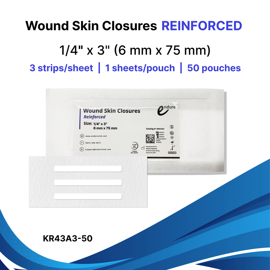Endure Wound Skin Closures, Reinforced